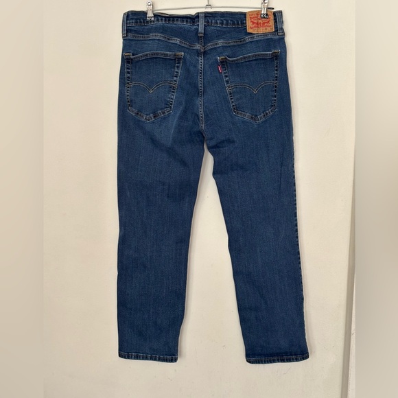 Levi's Dark Blue Straight Men's Jeans W36 L 30 - Picture 12 of 13